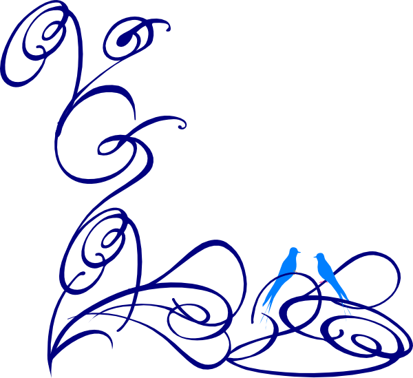 Bird Decorative Swirl Clip Art - Page Borders In Word (600x549)