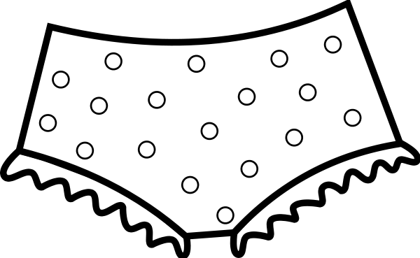 Dotted Panties Png Images 600 X - Panties Clip Art (600x369)