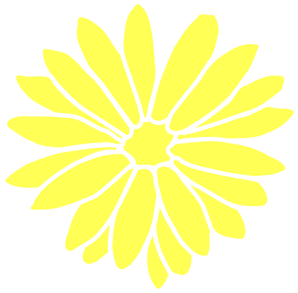 Dahlia Yellow Clip Art At Clker Com Vector Clip Art - Draw The South Dakota Flag (600x590)