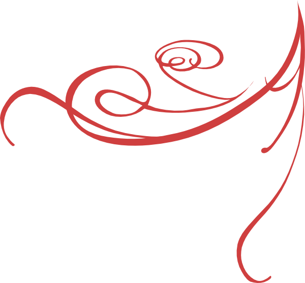 Red Swirls Clipart (600x557)