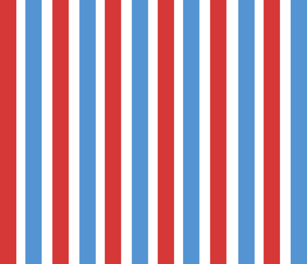 Vertical Stripes Clip Art - Red And Blue Vertical Stripes (600x517)