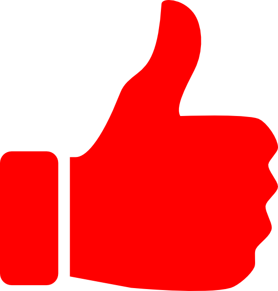 Thumbs Up Clipart Red Thumbs Up Clip Art At Clker Vector - Red Thumbs Up Png (570x597)