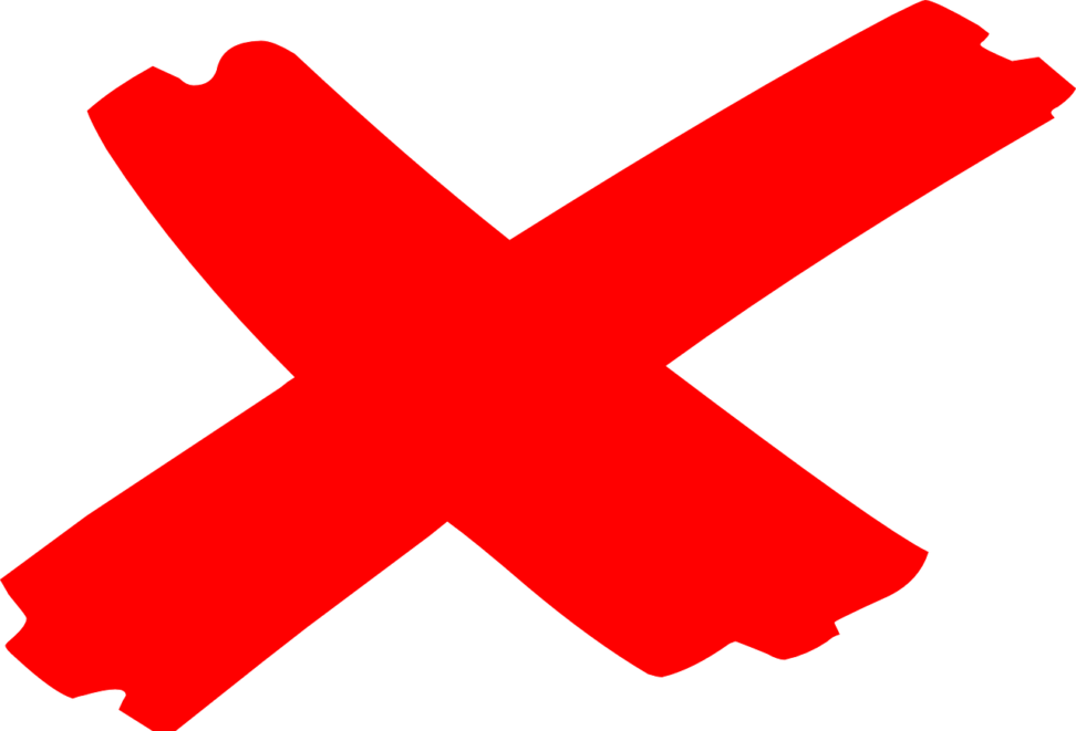 Red X Clipart X Marks The Spot 2 Clip Art At Clker - X Marks The Spot Clip (1024x696)