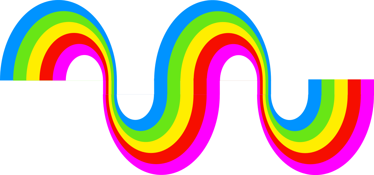 Swirly Rainbow Decoration Clipart By Anarres - Decoration Clipart (1200x563)