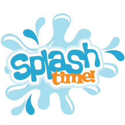 Svg Scrapbook Title Swimming Svg Scrapbook Title Swimming - Splish Splash Clipart Png (432x432)