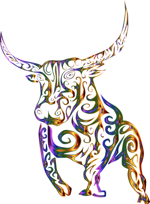 Collection Of Free Abstract - Bull Tattoo (500x680)