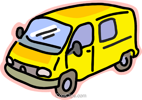 Animated Moving Truck Clipart - Van Transporte Png (480x337)