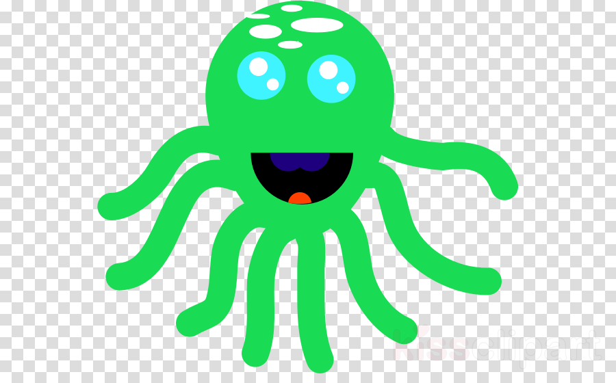 Octopus Clipart Octopus Squid Clip Art - Tangan Love Icon Png (900x560)