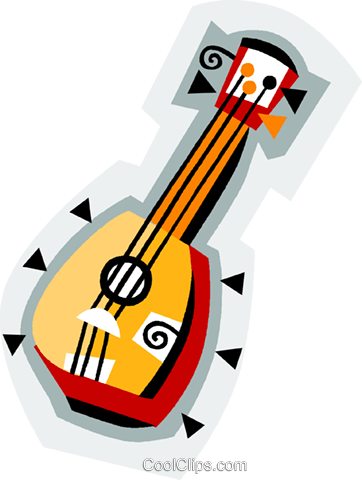Ukulele, Musical Instrument Royalty Free Vector Clip - Emblem (362x480)