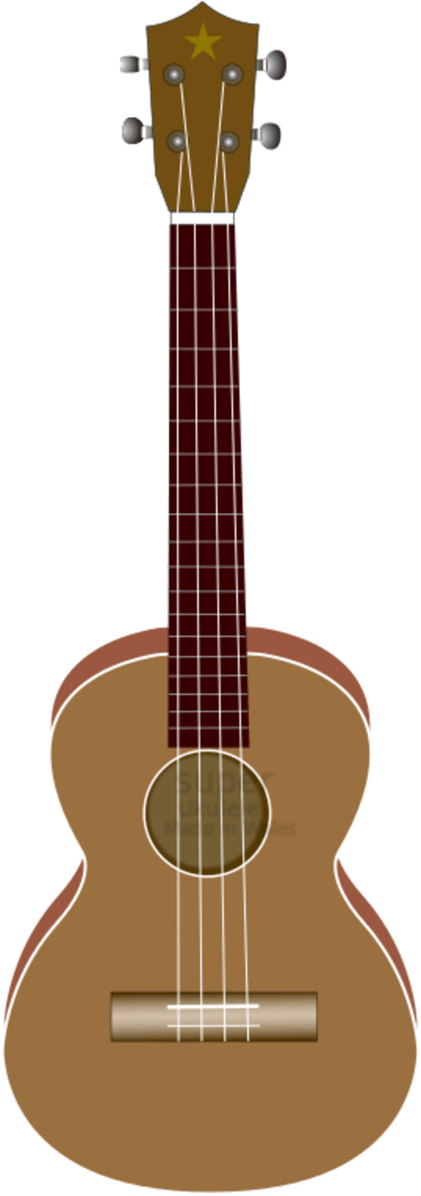 Ukulele Chord Clip Art - Ukulele Clipart (600x1704)