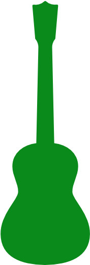 A Guide To Different Uke Body Sizes - Green Guitar Clipart (200x740)
