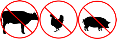 Http - //www - Celestialhealing - Net/websitestuff/no-meat - Red Circle With Line Vector (409x300)