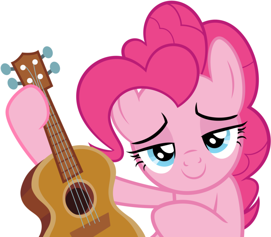 Pinkie With Ukulele By - Mlp Pear Butter Guitar (994x803)