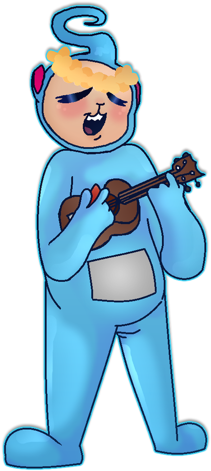 Singing And Playing Ukulele By Buycookies - Cartoon (769x1040)