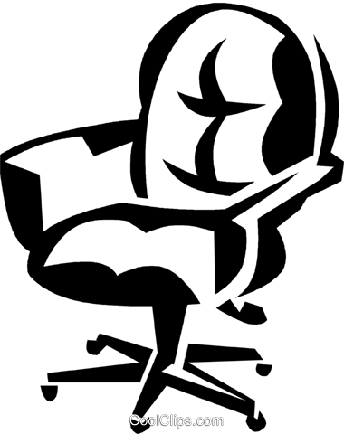 Silla De Oficina Libres De Derechos Ilustraciones De - Büromöbel Clipart (380x480)