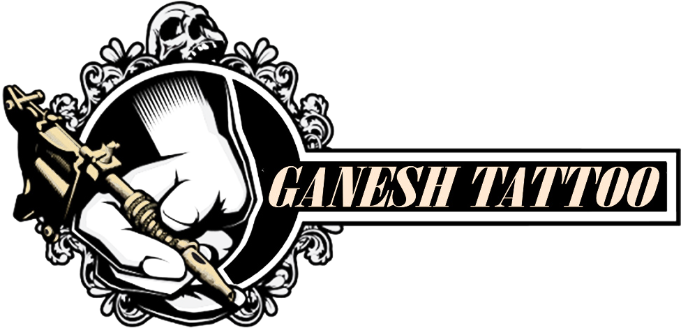 Welcome To Ganesh Tatto Studio - Logo Tattoo Machine Png (1000x500)