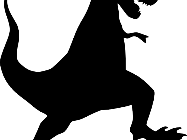 Tyrannosaurus Rex Clipart Silhouette - T Rex Silhouette Svg (640x480)