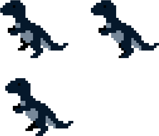 Small T-rex - Png Pixel T Rex (720x650)