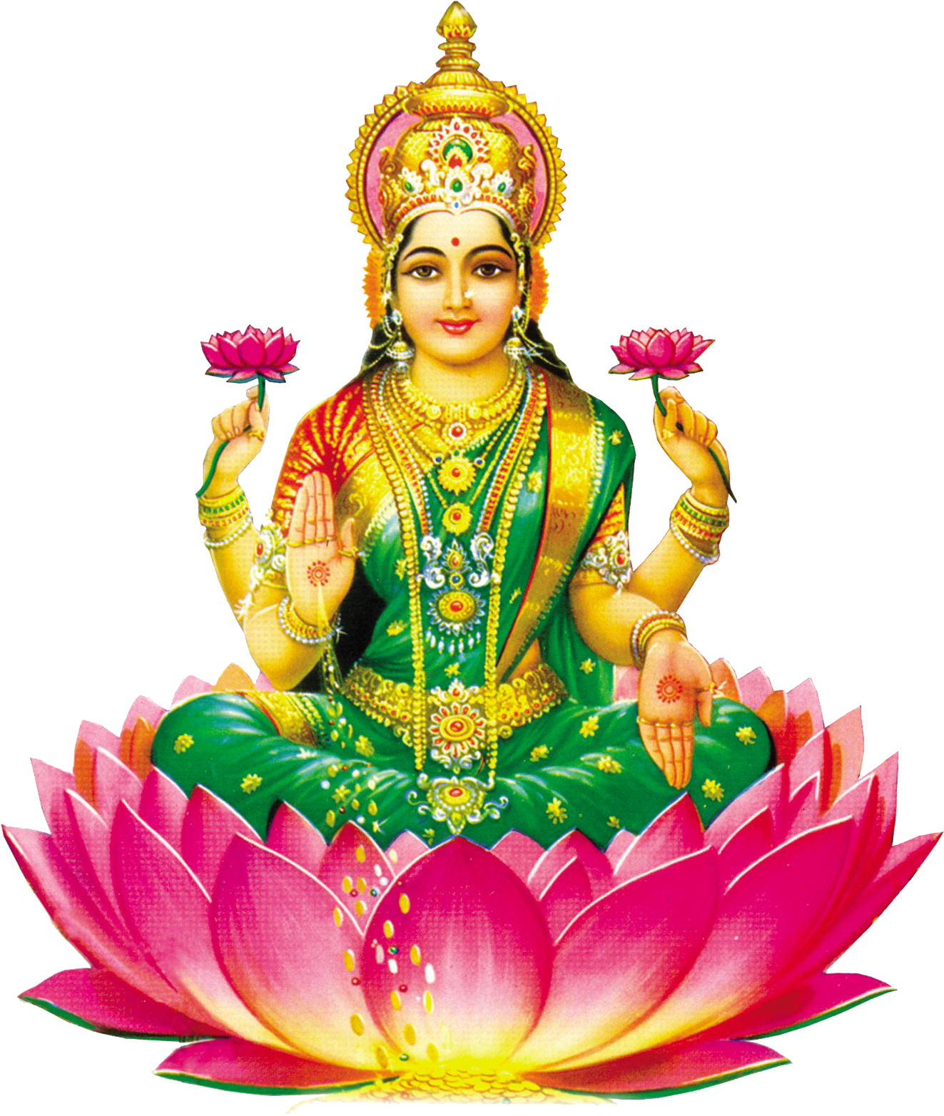 Lakshmi - God Lakshmi Png (1323x1600)