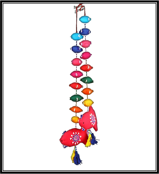 Hangings- Adding Wall Hangings To Ganesha Chaturthi - Hangings- Adding Wall Hangings To Ganesha Chaturthi (555x609)