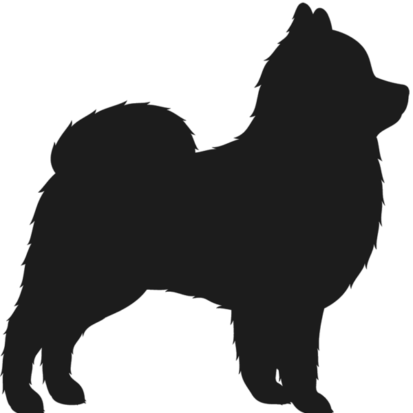 Silhouette Of A Pomeranian (600x600)