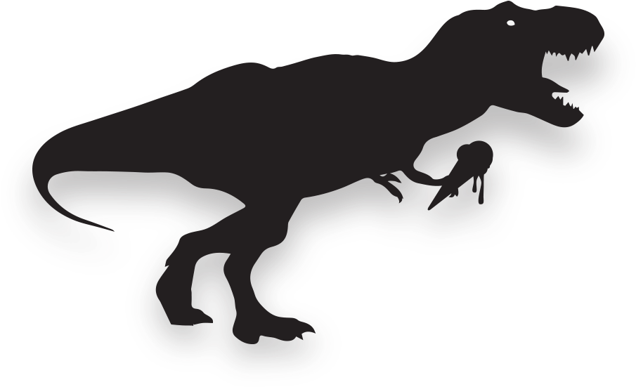 T Rex Wall Stickers - T Rex Svg (939x940)