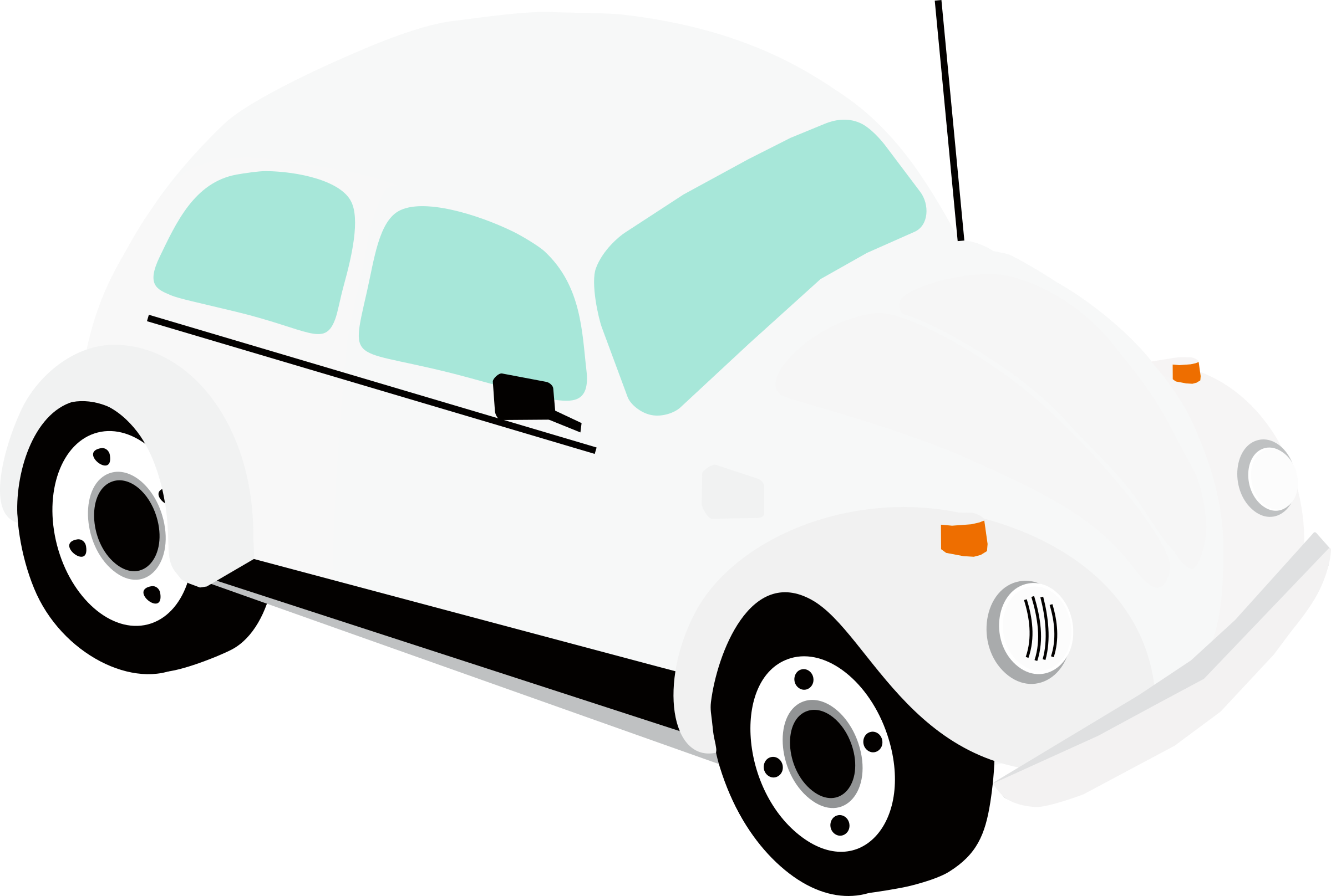 White Vector Image Free Stock Photo Public - Beetle Clipart Car (2400x1617)