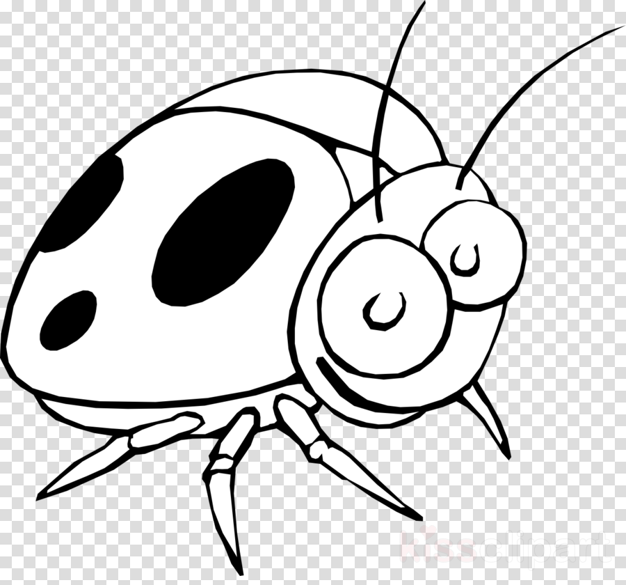 Ladybug Cartoon Black And White Clipart Little Ladybug - Punch Boxing Glove Png (900x840)