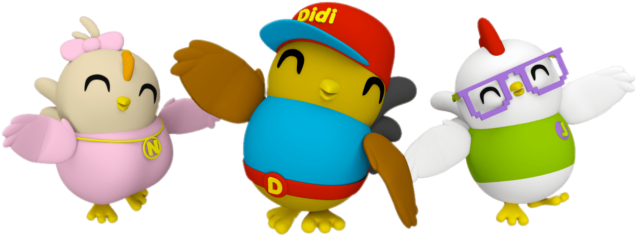 Didi, Nana And Jojo - Didi And Friends Png (1280x1280)