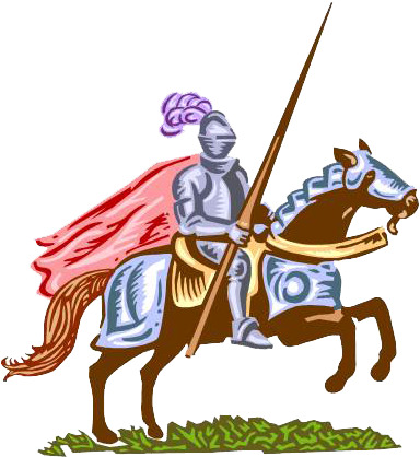 Edison Middle School Knights - Knight In Shining Armor Clipart (385x425)