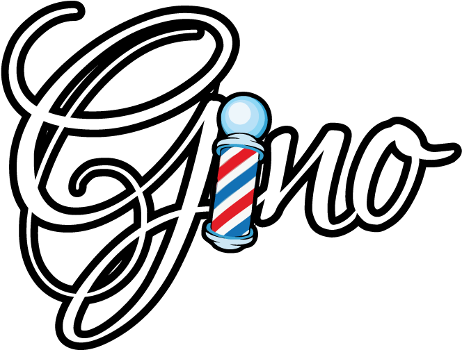 17, Gino The Barber New White, Click Here - Logo Gino (763x564)