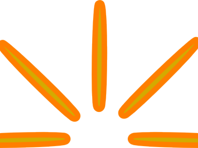 Ray Clipart Orange Sun - Clip Art (640x480)