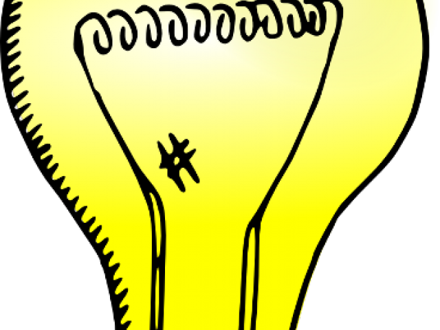 Light Clipart Transparent Background - Light Bulb Clip Art (640x480)