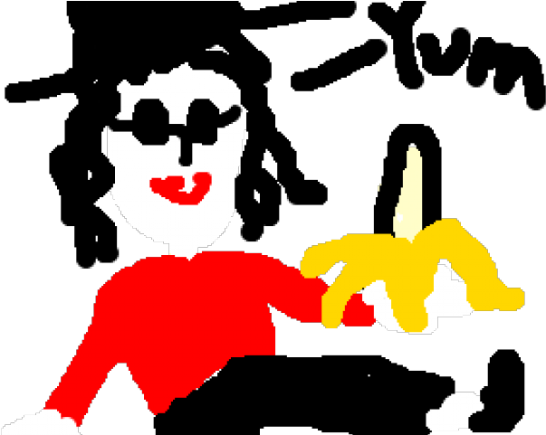 Michael Jackson Clipart Banana - Michael Jackson Eating A Banana (640x480)