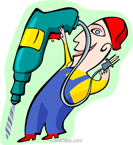 Drilling For Prospects Royalty Free Vector Clip Art - Drilling For Prospects Royalty Free Vector Clip Art (440x480)