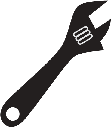 Adjustable Wrench Tool Silhouette - Illustration (550x550)