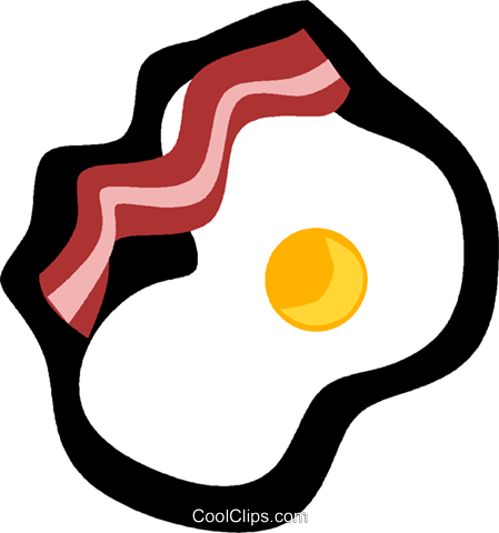 Bacon & Eggs Vektor Clipart Bild Vc004922 Coolclipscom - Bacon & Eggs Vektor Clipart Bild Vc004922 Coolclipscom (449x480)