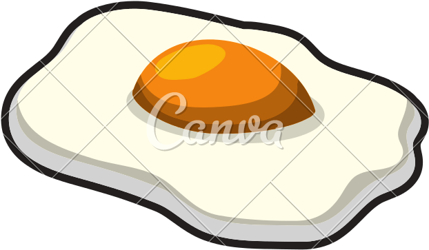 Egg Healthy Food Organic Food Market Icon - Fried Egg (800x754)