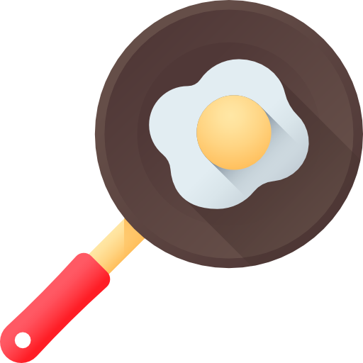 Frying Pan Free Icon - Fried Egg (512x512)