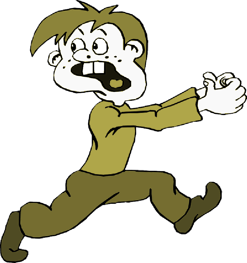 Cartoon Person Running Away (800x853)