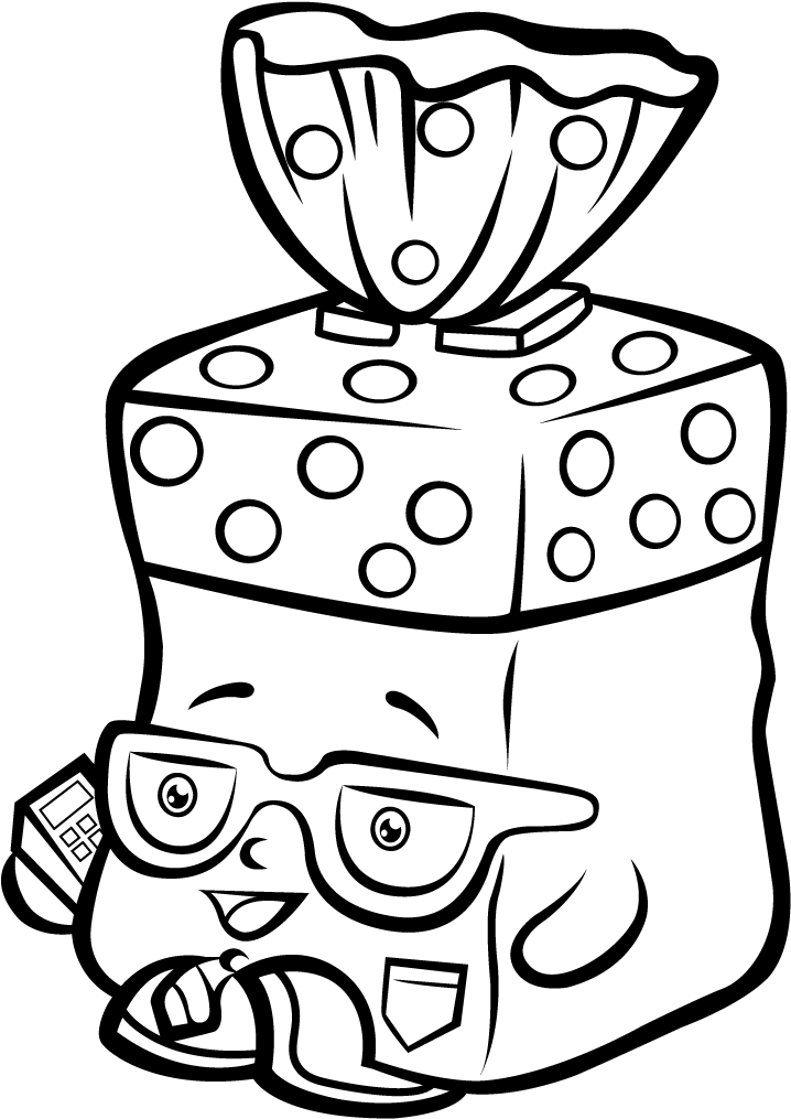 Png Royalty Free Download Printable Shopkins Pages - Shopkins Coloring Pages Bread Head (1024x1024)