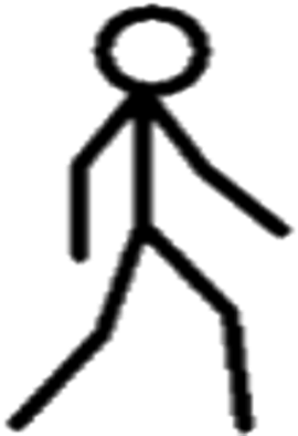 Stick Figure Walking Clipart Best - Stick Figure Walking Right (420x420)