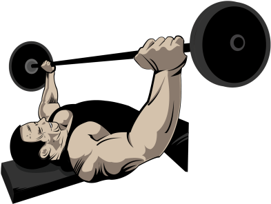 Become Strong & Flexible From Lifting Weights - Bench Press Logo Png (400x301)