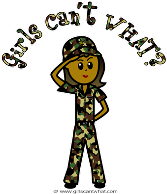 Thank You Girls Can T What Cant - Air Force Veteran Female (400x400)