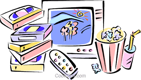 Rental Movies With Popcorn And Drink Royalty Free Vector - Rental Movies With Popcorn And Drink Royalty Free Vector (480x275)