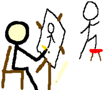 Drawing Stickman Couple - Drawing Stickman Couple (450x300)