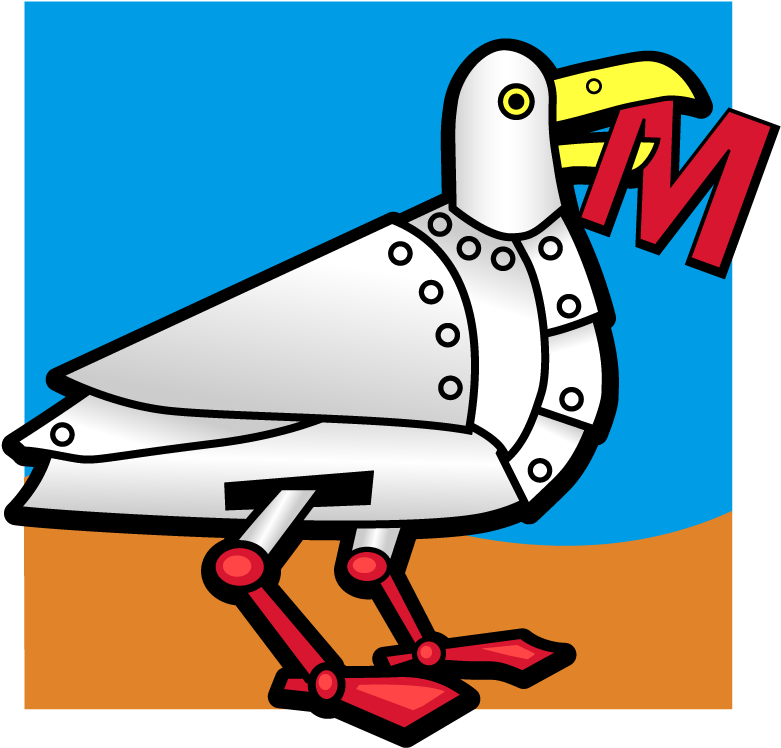 House Sign Logos - Seagull Robot (800x752)