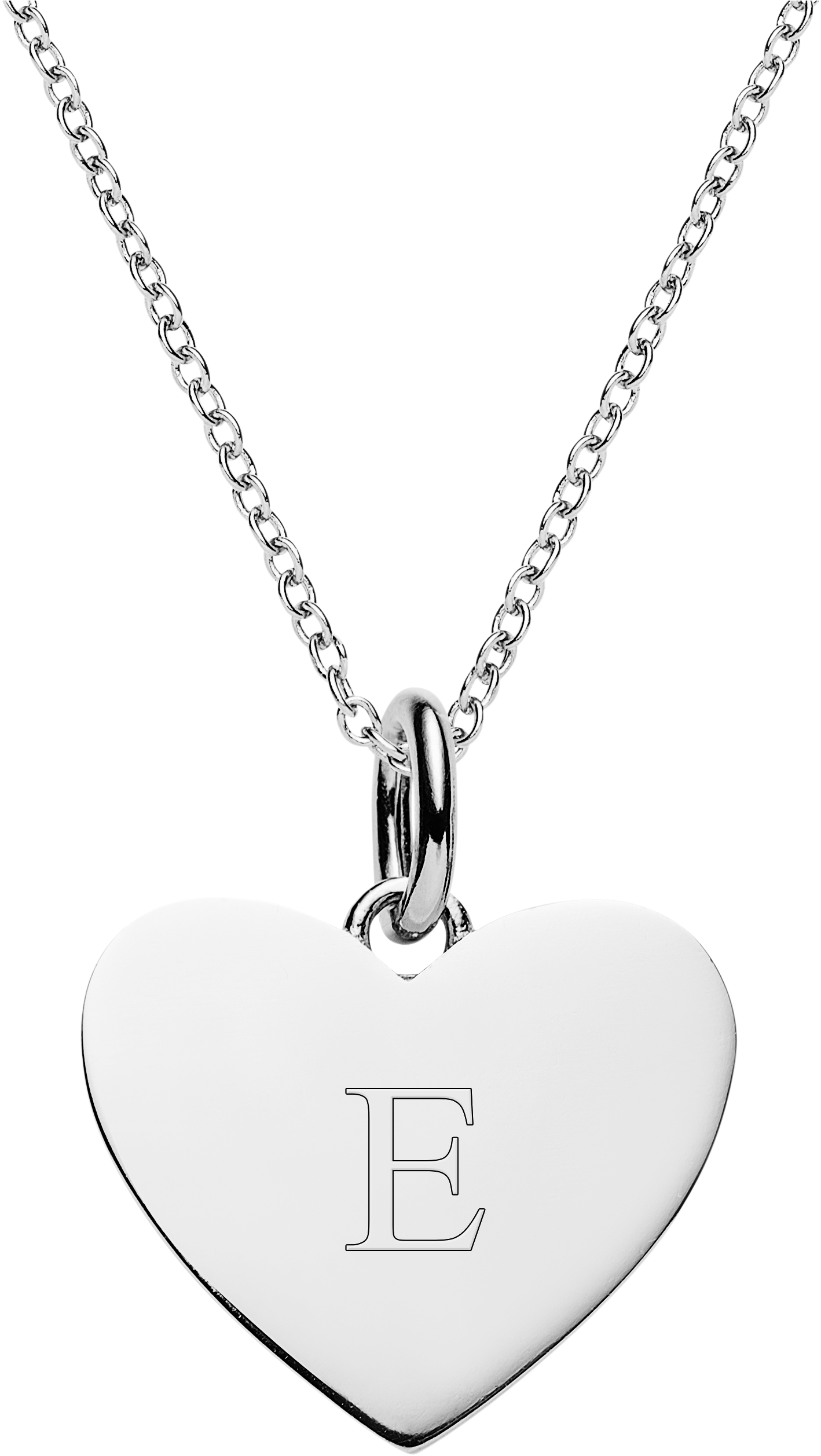 Clip Art Library Download Personalised Silver Heart - Silver Engraved Heart Necklace (2878x2878)