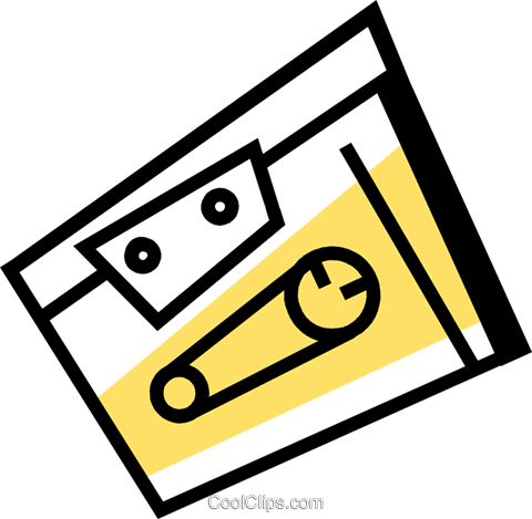 Cassette Tapes Royalty Free Vector Clip Art Illustration - Cassette Tapes Royalty Free Vector Clip Art Illustration (480x469)