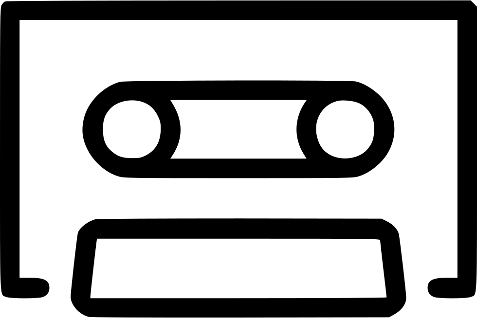 Music Playing Cassette Tape Comments - Cassette Tape Icon Png (980x654)